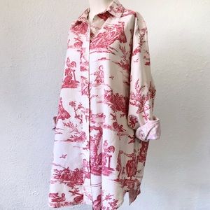 Vintage 90’s Cambridge Cty. Store toile shirt sz M
